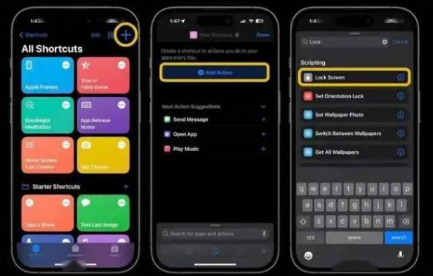 仁怀苹果14锁屏维修店分享iPhone14升级iOS16.4后如何创建锁屏快捷方式 